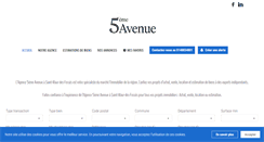 Desktop Screenshot of 5eme-avenue.com
